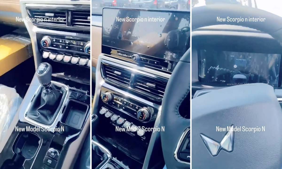 2026 Mahindra Scorpio N facelift interior with new digital display and infotainment screen