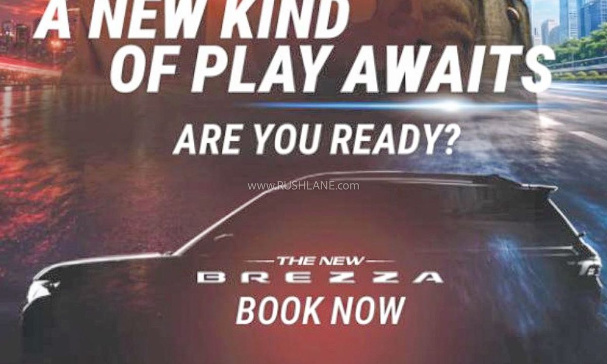 2026 Maruti Brezza teased with new design and turbo-petrol Boosterjet engine