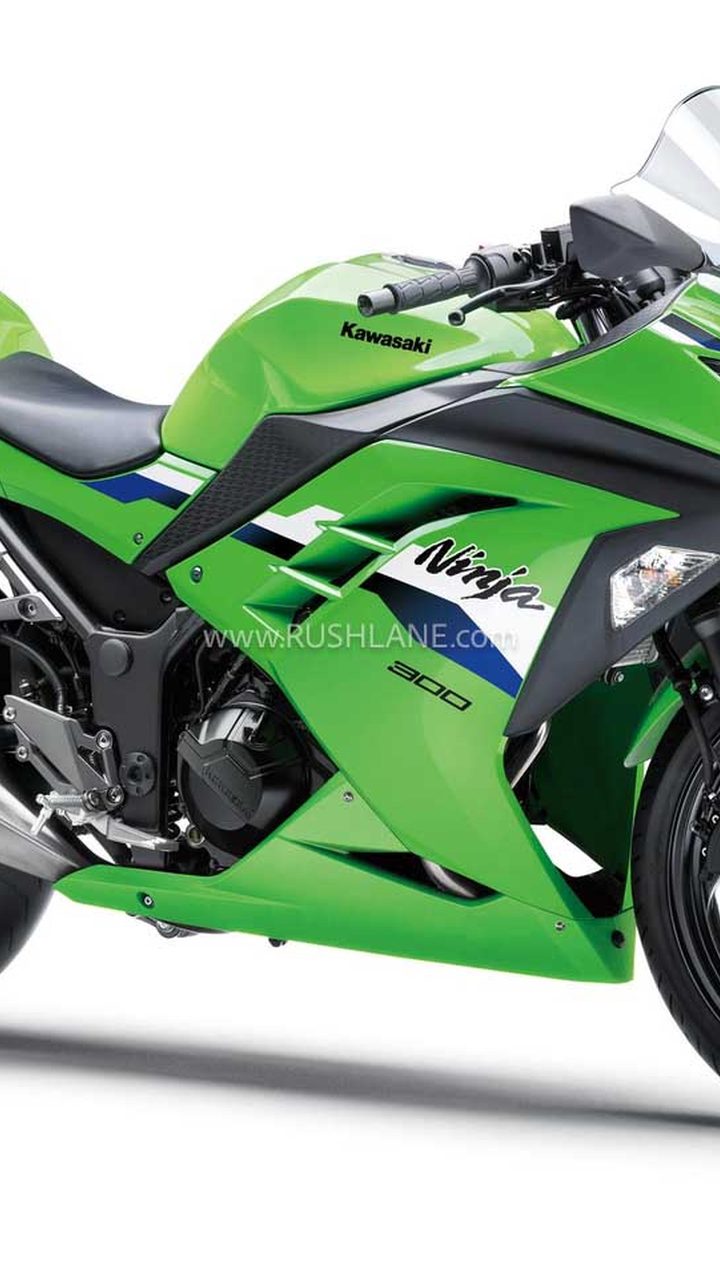 2027 Kawasaki Ninja 300 launch side profile with refreshed graphics and new tyres