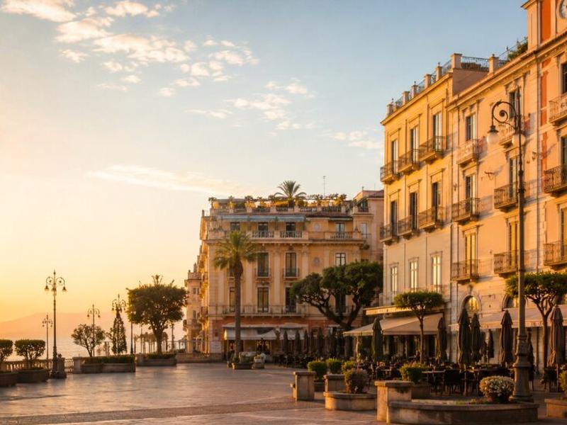 Kia Sorento teased via Piazza Tasso town square image from Sorrento Italy