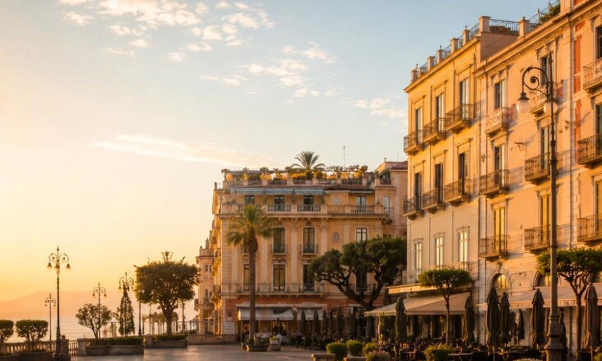 Kia Sorento teased via Piazza Tasso town square image from Sorrento Italy
