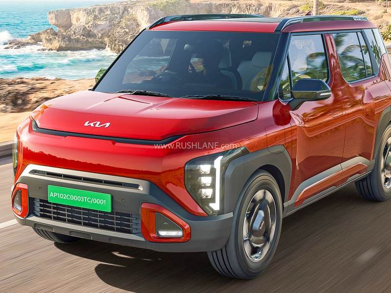 Kia Syros EV compact electric SUV with triple-screen dashboard and Level 2 ADAS features
