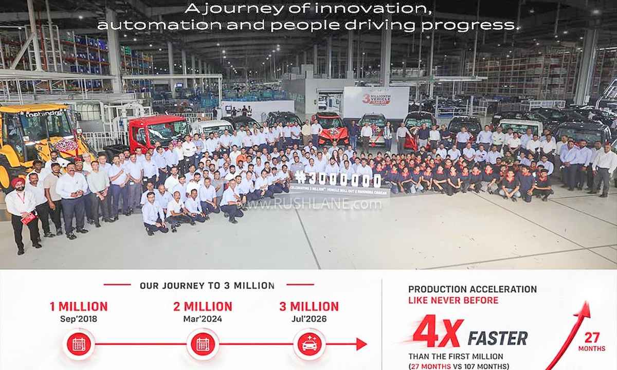 Mahindra Chakan plant reaches 30 lakh vehicle milestone with BE 6 electric SUV