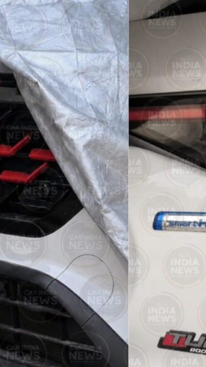Maruti Suzuki Fronx facelift spy shot showing updated front grille, headlamps, and ADAS camera