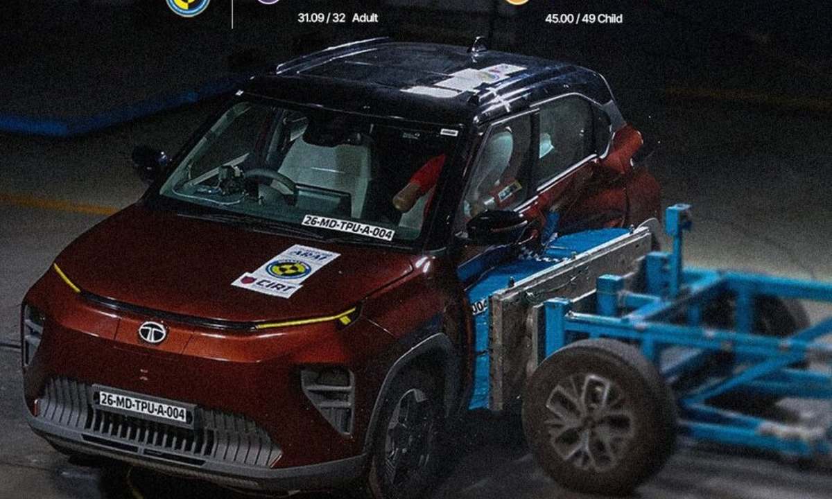 Tata Punch EV Bharat NCAP 5-star safety rating crash test certification