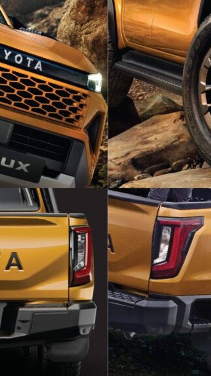 Toyota Hilux ninth generation launch new design front three-quarter view India