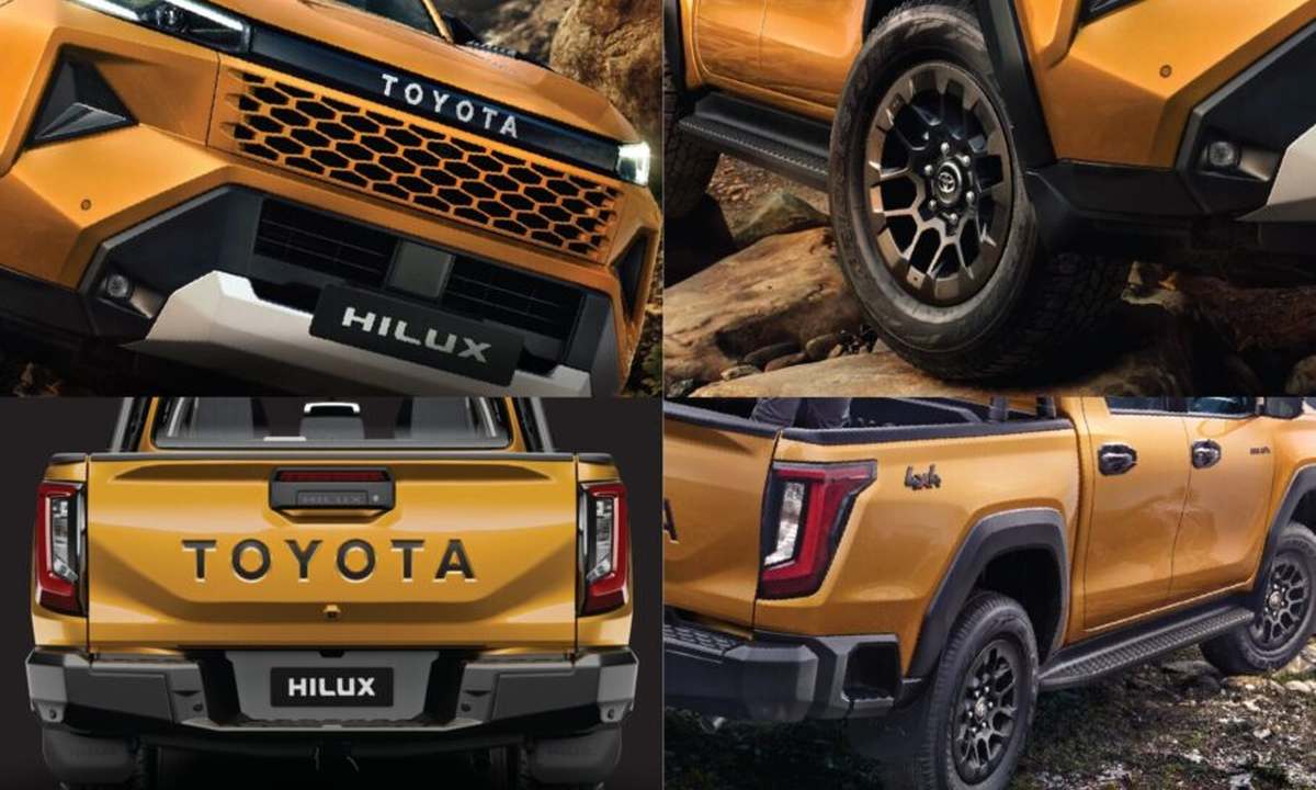 Toyota Hilux ninth generation launch new design front three-quarter view India