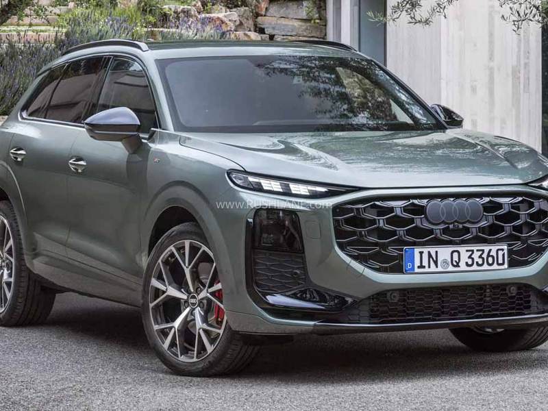 Teased image of new Audi Q3 India launch compact luxury SUV with angular design