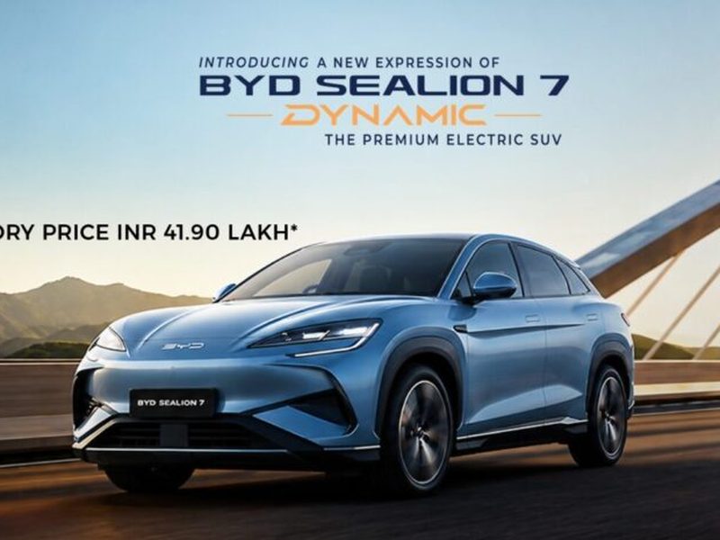 BYD Sealion 7 Dynamic electric SUV launch India 41.90 lakh pricing