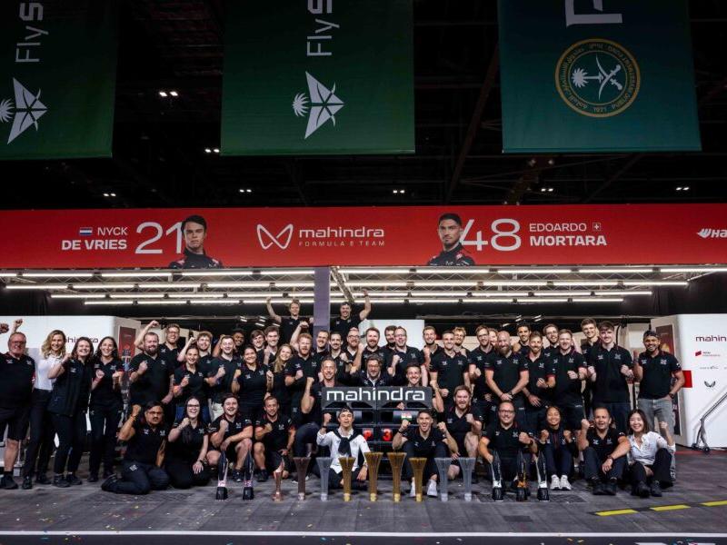 Mahindra Racing Formula E 2025-26 double podium London: De Vries second, Mortara third