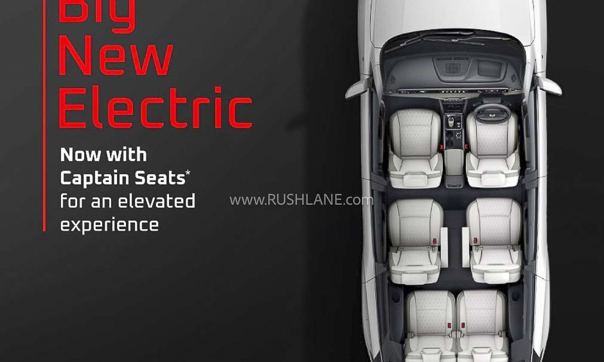 Mahindra XEV 9S 6-seater captain seats interior with individual second-row seating