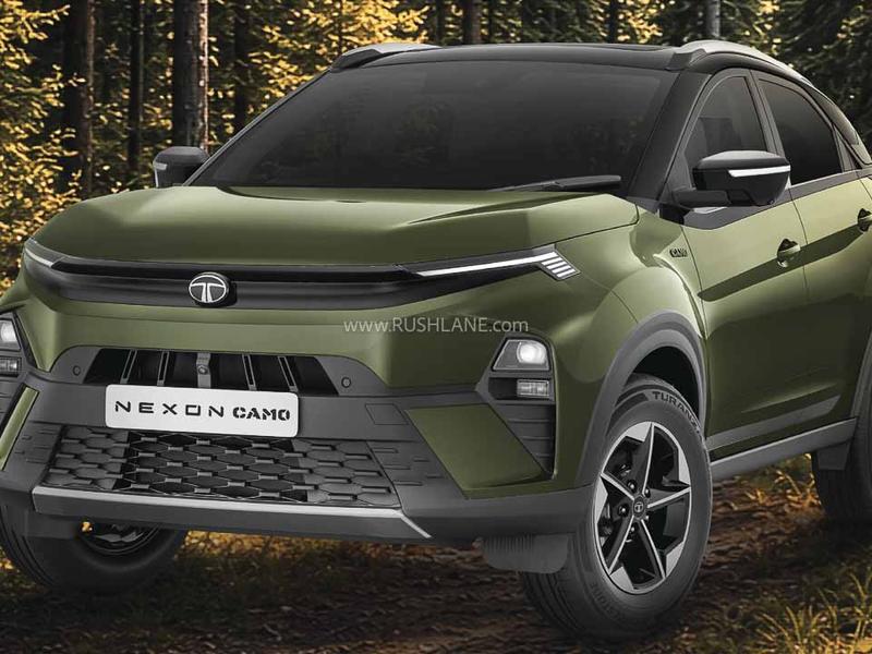 Tata Nexon CAMO Edition compact SUV with new colours and ADAS safety features