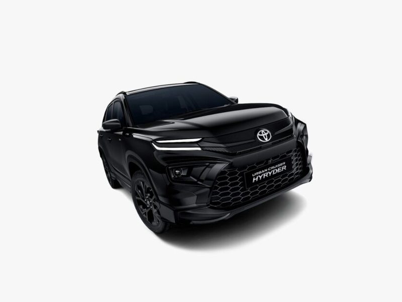 Toyota Hyryder Aero Black Edition with blacked-out exterior styling and alloy wheels