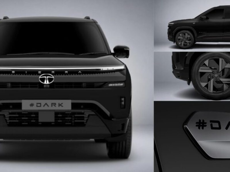 Tata Sierra Dark Edition all-black SUV with chrome accents launched at ₹13.99 lakh