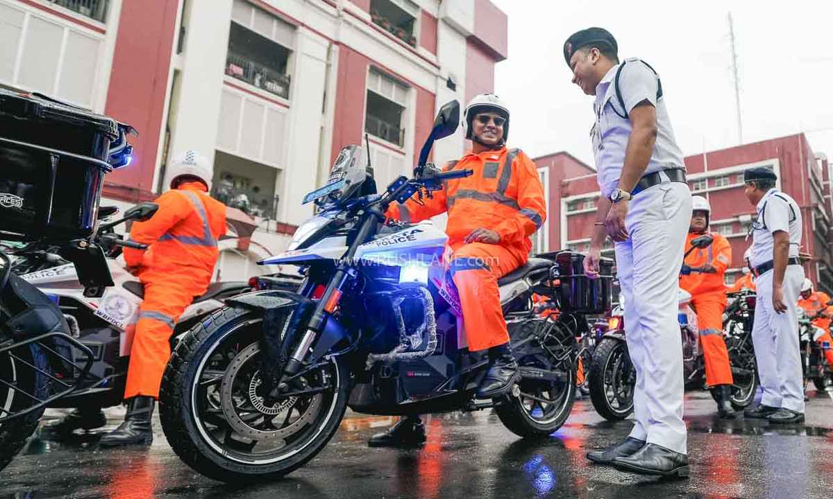 Ultraviolette electric bikes Kolkata Police: Ultraviolette electric bikes X-47 Skyforce Kolkata Police patrol motorcycle fleet deployment