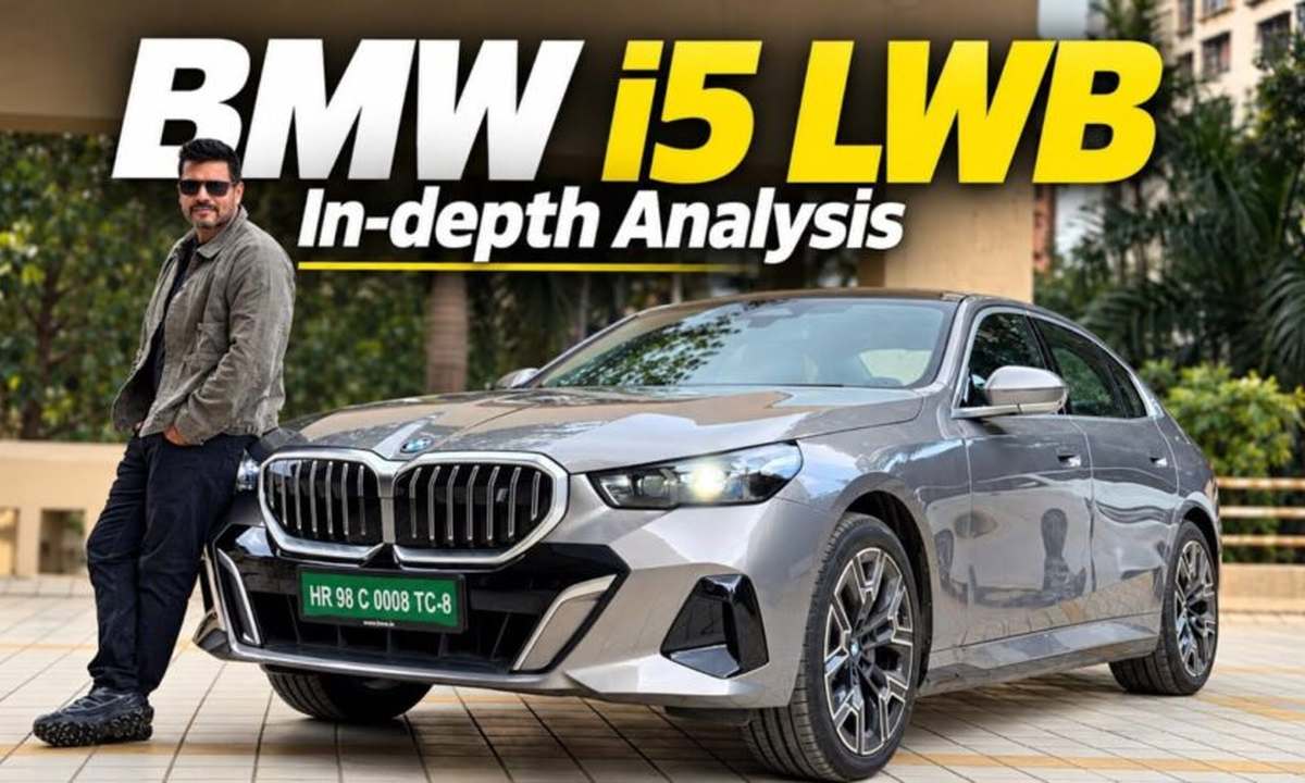BMW i5 LWB electric sedan launched India ₹79.60 lakh luxury EV