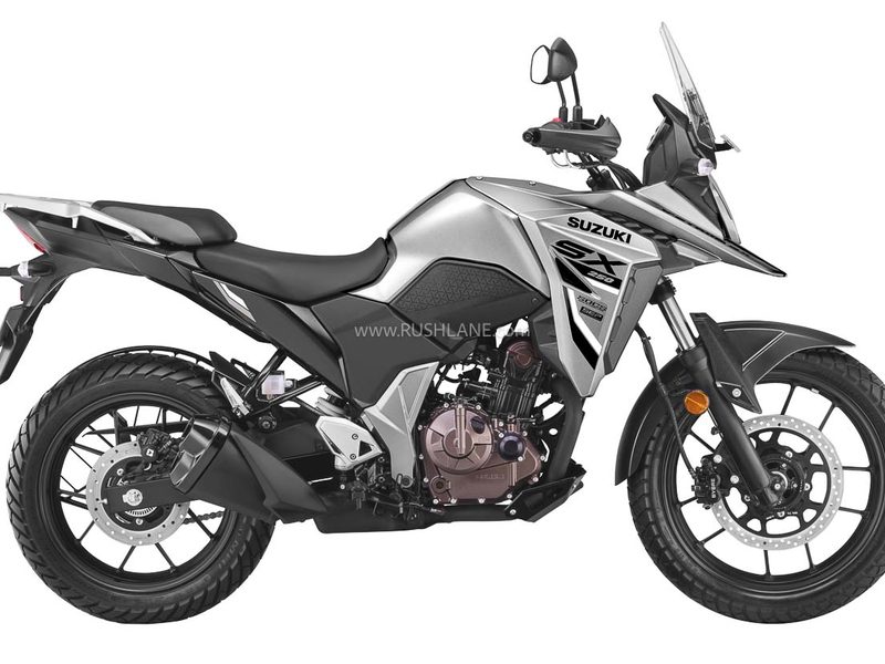 Suzuki V-Strom SX colour: Suzuki V-Strom SX adventure bike new black and matte grey dual-tone colour option